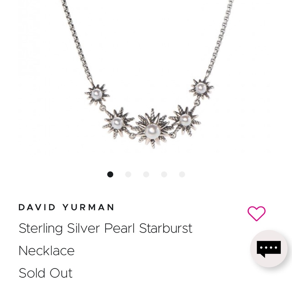Authentic David Yurman Pearl Starburst Necklace